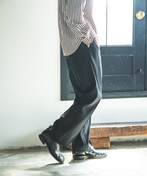 「MR.OLIVE」 スラックス LARGE ブラック メンズの画像