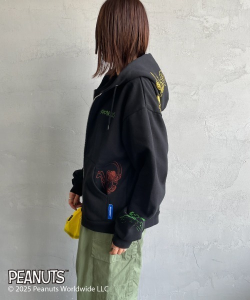 「SEQUENZ」 ジップアップパーカー X-LARGE サックスブルー レディース_画像7