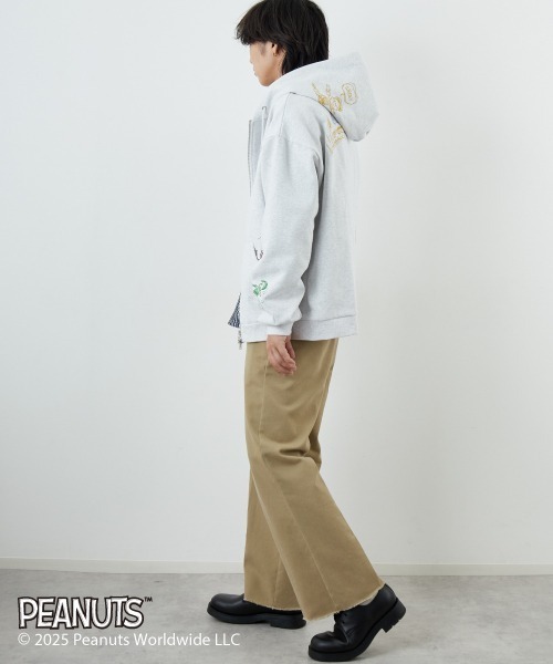 「SEQUENZ」 ジップアップパーカー X-LARGE サックスブルー レディース_画像9