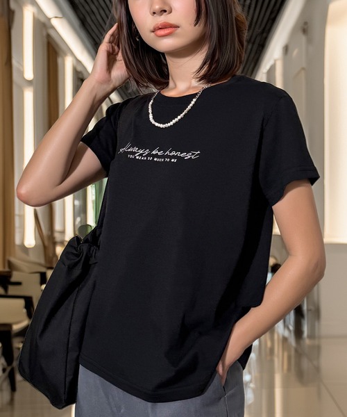 Candlestick tシャツ 半袖 プチプラ 刺繍ワンポイント アソート