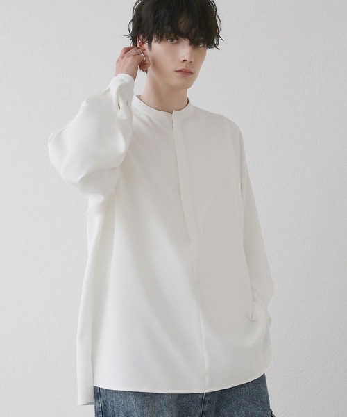 「LILL」 長袖シャツ L ライトグレー メンズ_画像3