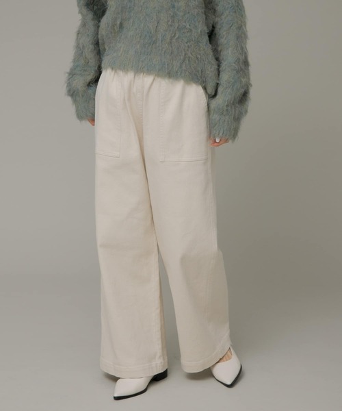 「URBAN RESEARCH Sonny Label」 イージーパンツ 38 ブラック レディース_画像2