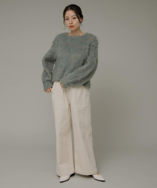 「URBAN RESEARCH Sonny Label」 イージーパンツ 38 ブラック レディース_画像7