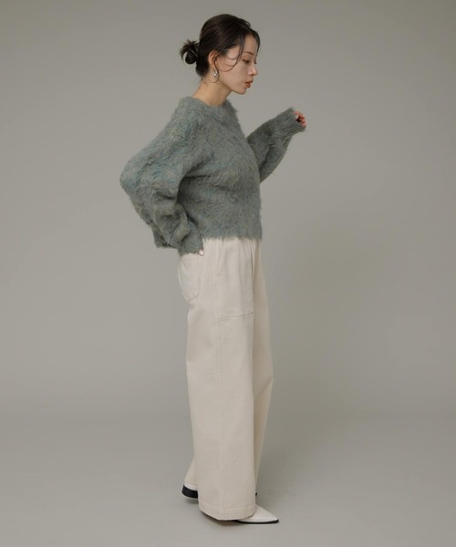 「URBAN RESEARCH Sonny Label」 イージーパンツ 38 ブラック レディース_画像9