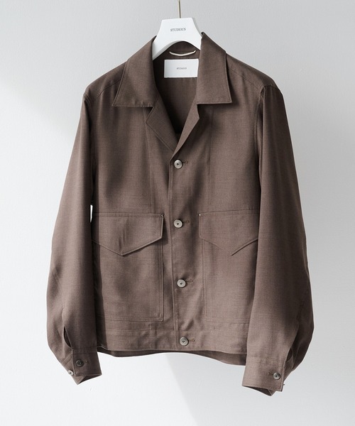 ブルゾン アウター 「STUDIOUS」Woolycupra WorkJacket メンズの画像