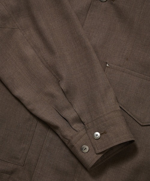 ブルゾン アウター 「STUDIOUS」Woolycupra WorkJacket メンズの画像