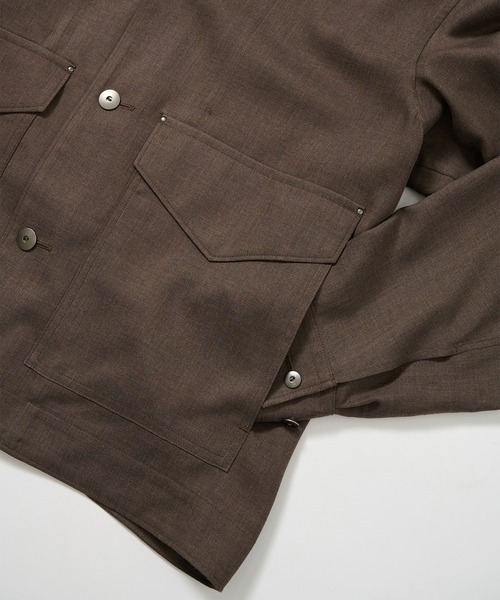 ブルゾン アウター 「STUDIOUS」Woolycupra WorkJacket メンズの画像