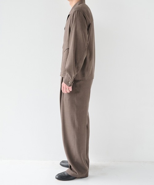 ブルゾン アウター 「STUDIOUS」Woolycupra WorkJacket メンズの画像