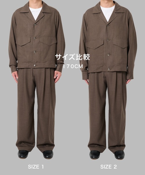 ブルゾン アウター 「STUDIOUS」Woolycupra WorkJacket メンズの画像