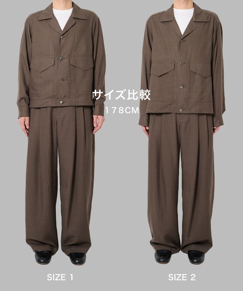 ブルゾン アウター 「STUDIOUS」Woolycupra WorkJacket メンズの画像