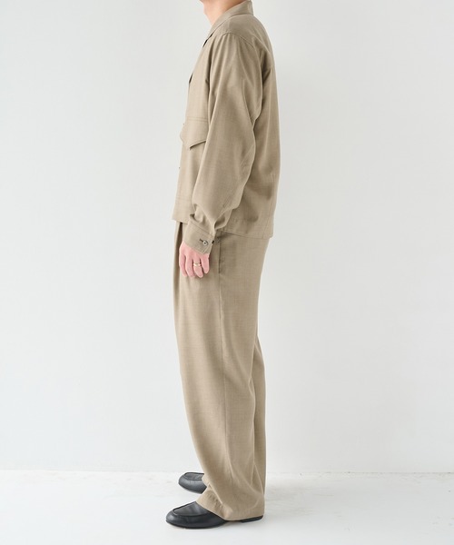 ブルゾン アウター 「STUDIOUS」Woolycupra WorkJacket メンズの画像