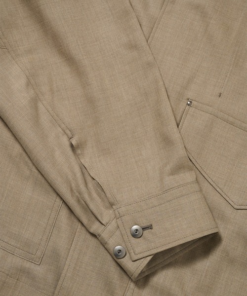 ブルゾン アウター 「STUDIOUS」Woolycupra WorkJacket メンズの画像