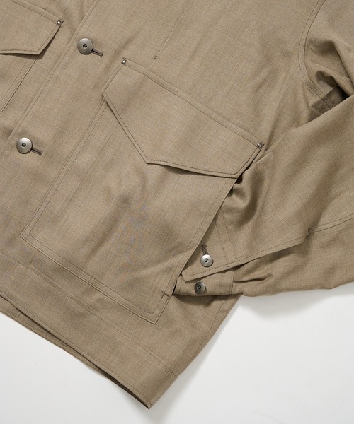 ブルゾン アウター 「STUDIOUS」Woolycupra WorkJacket メンズの画像
