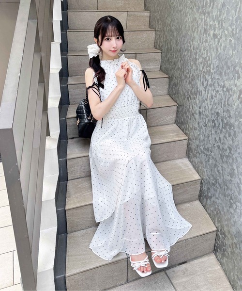 INGNI（イング） ワンピース 2Wayリボンアメスリロングワンピース