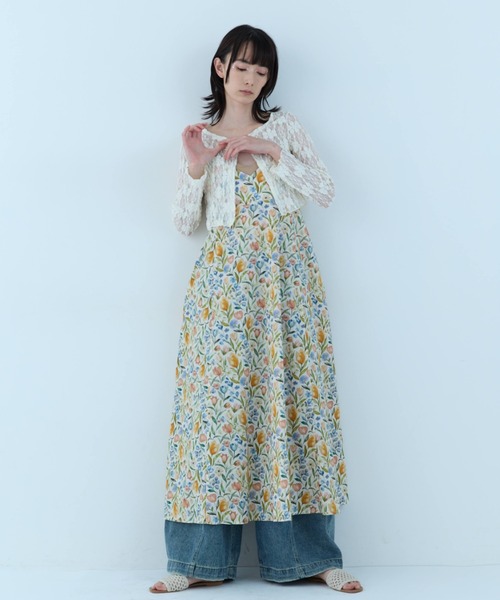ワンピース Vintage Flower Camisole Dress