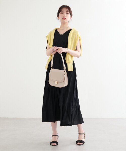「natural couture」 ノースリーブワンピース FREE ブラック レディース_画像7