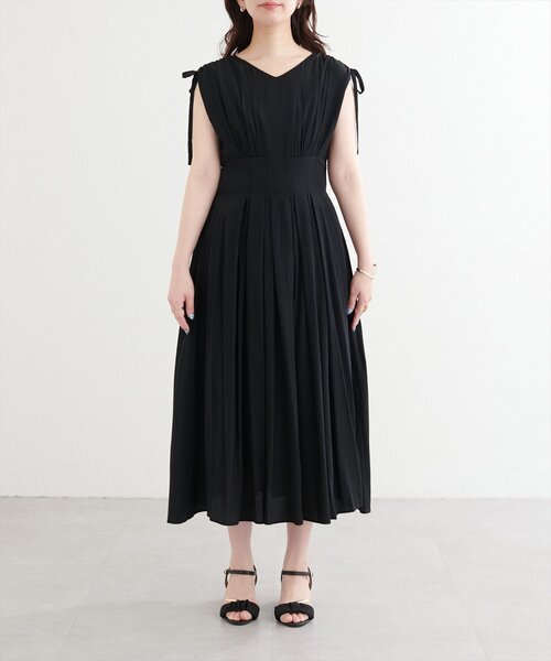 「natural couture」 ノースリーブワンピース FREE ブラック レディース_画像8