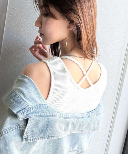 「classicalelf」 ノースリーブトップス LARGE ベージュ レディース_画像7
