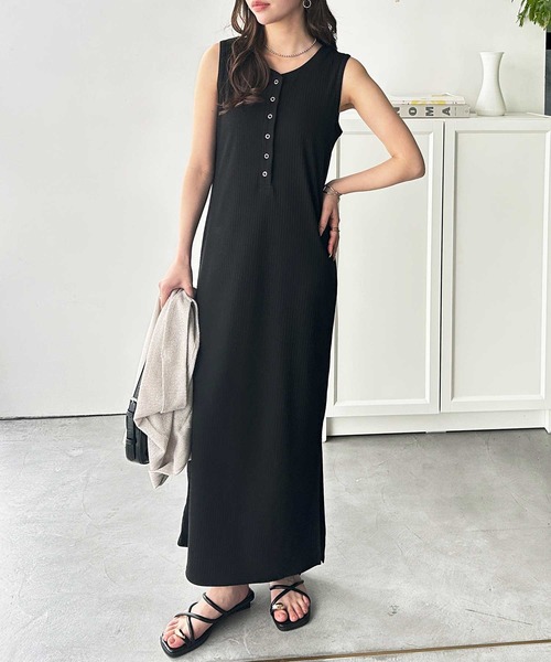 「GeeRA」 ノースリーブワンピース X-LARGE ブラック レディース_画像5