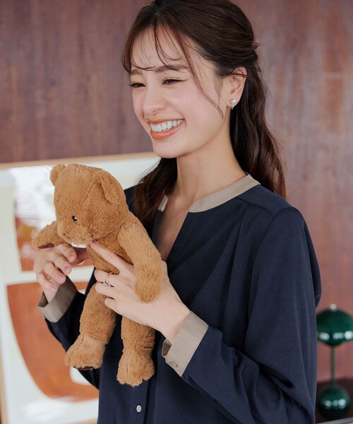 「Tiaclasse」 長袖ブラウス L サックスブルー レディース_画像5