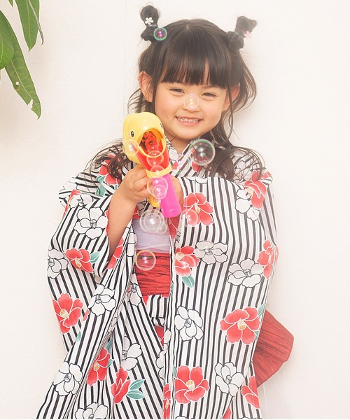 Dita 浴衣 キッズ浴衣2点セット キッズ 子供 女の子 : ZOZOTOWN