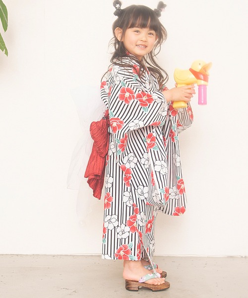Dita 浴衣 キッズ浴衣2点セット キッズ 子供 女の子 : ZOZOTOWN