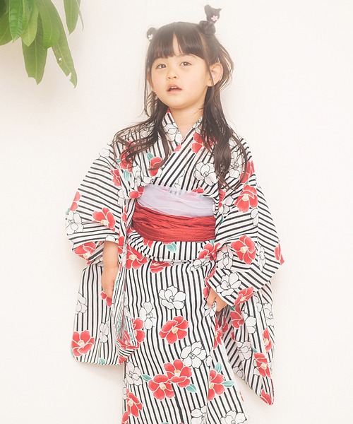 Dita 浴衣 キッズ浴衣2点セット キッズ 子供 女の子 : ZOZOTOWN