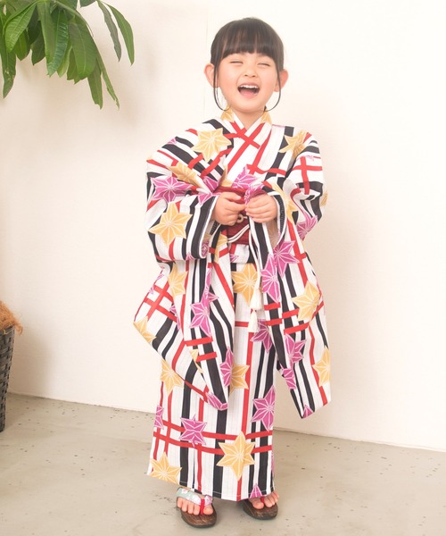 dita 浴衣　2点セット Dita 浴衣 キッズ浴衣2点セット キッズ 子供 女の子 : ZOZOTOWN