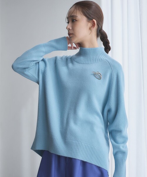 カシミヤニット 組曲｜【8色展開・手洗い可】ウールカシミヤミックス Vネック