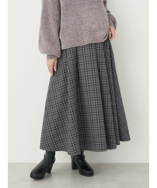 earth music&ecology＊トリコロールチェックスカートLサイズOK（サイズ  