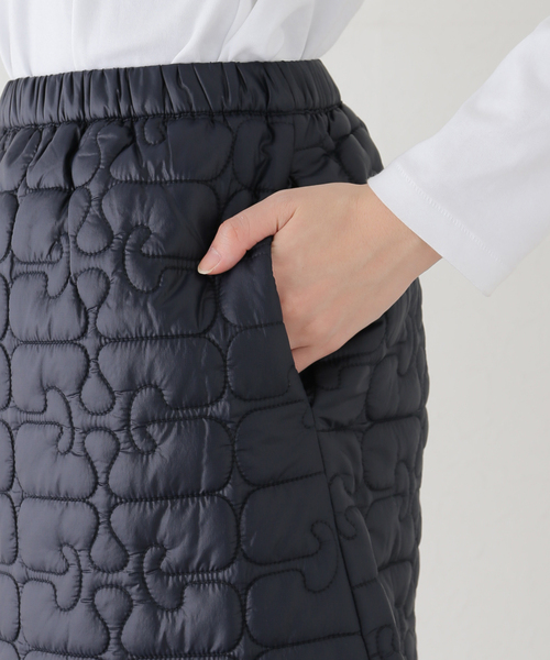 GANNI スカート 「GANNI / ガニー」 Shiny Quilt Mini Skirt