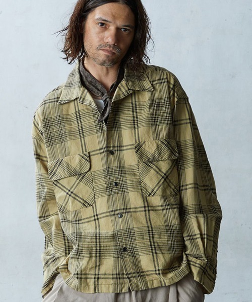 EGO TRIPPING シャツ ms5503- DOBBY CHECKSHIRTS チェックシャツ 