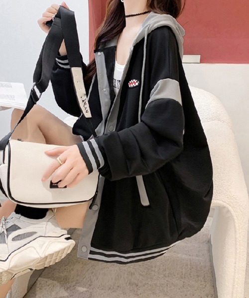 売れ筋商品|||イチ パーカー・スウェットシャツ レディース アウター IHKALA - Sweatshirt - doeskin stripe miniministore パーカー パーカーレディース 春秋薄手