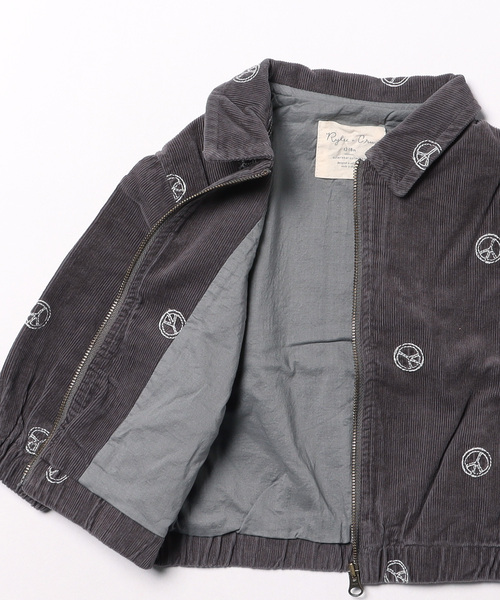 ベビー 「Rylee＋Cru」CORD BOMBER || PEACE EMBROIDERYの画像