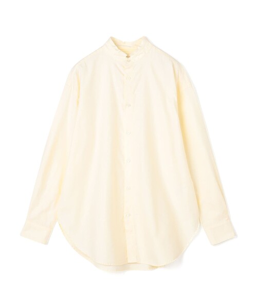 ブラウス シャツ プレミアムオックス カットオフスタンドカラーシャツ レディース GALERIE VIE ブラウス シャツ プレミアムオックス カットオフ
