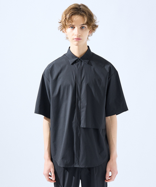 AH ABAHOUSE シャツ 半袖 「AH / セットアップ対応」撥水 ストレッチ