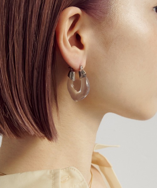 国内発送【LOEWE】ゴールドトーンメタル フープ ピアス ゴールド（金色）系 LOEWE(ロエベ) ピアス(レディース) - 海外