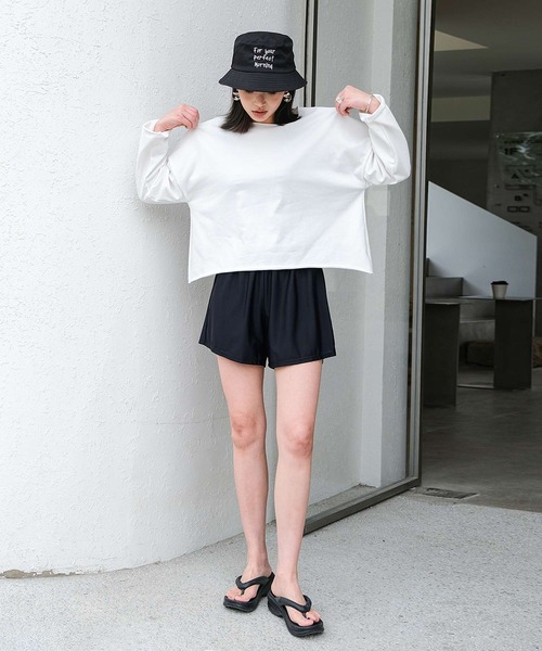 OSYAREVO 水着 ラッシュガード 付き Vネック タンキニ 体型