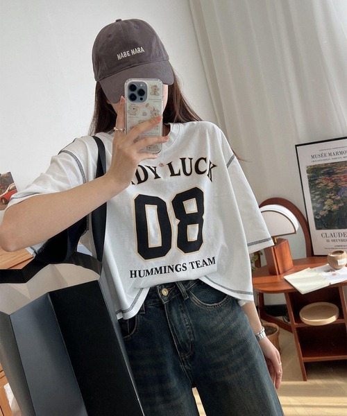 tシャツ ナンバリングTシャツ レディース LYEON tシャツ ナンバリングTシャツ レディース : ZOZOTOWN