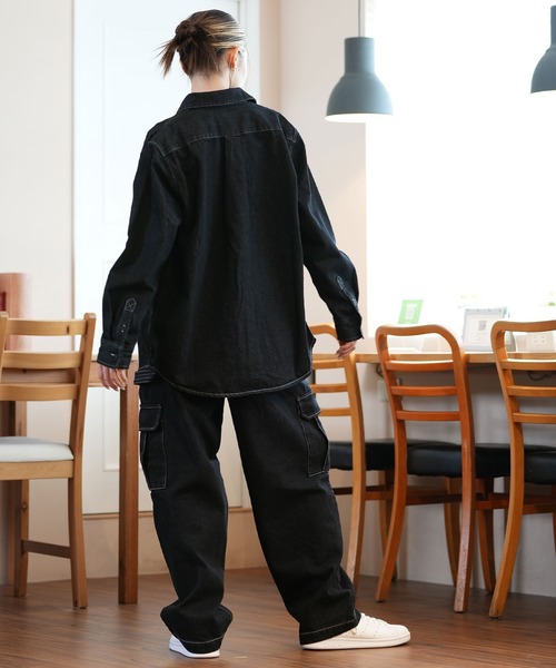 RVCA ブラウス シャツ RVCA/ルーカ デニム 長袖シャツ BE044-106