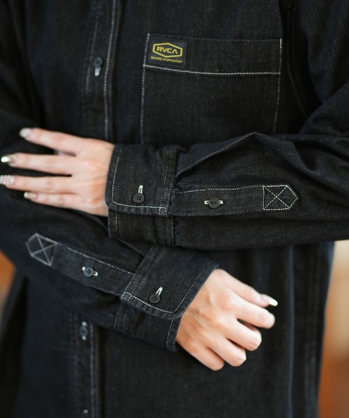RVCA ブラウス シャツ RVCA/ルーカ デニム 長袖シャツ BE044-106