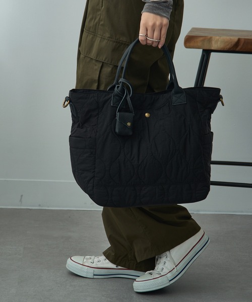 MONCLER キルティングナイロンラケ 2WAY トートバッグ MONCLER 【SALE】モンクレール トートバッグ レディース