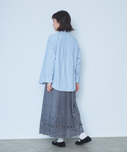 ブラウス シャツ オックス コック長袖ブラウス Basic color レディース bulle de savon ブラウス シャツ オックス コック長袖ブラウス