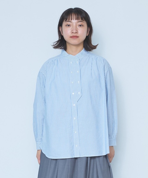 bulle de savon（ビュルデサボン） ブラウス シャツ オックス コック