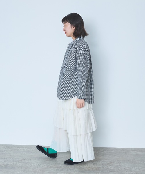 bulle de savon（ビュルデサボン） ブラウス シャツ オックス コック