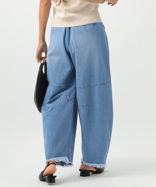 PEOPLESTYLE 変形シルエットボリュームカーブジーンズウォッシュ PEOPLESTYLE 変形シルエットボリュームカーブジーンズウォッシュ