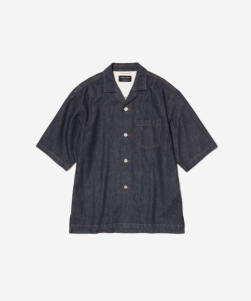 【特別価格】UNITED TOKYO デニム ショートスリーブシャツ アウトラストデニム ショートスリーブシャツ(1 BLACK): : メンズ