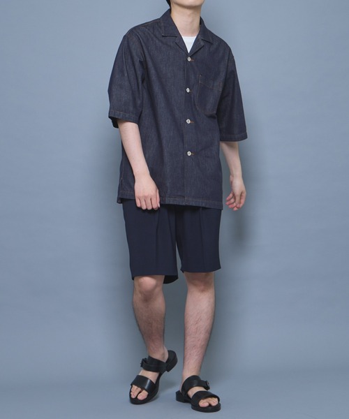 UNITED TOKYO シャツ 9oz ショートスリーブデニムシャツ メンズ