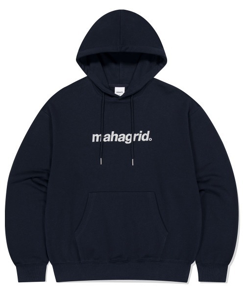 パーカー 「mahagrid/マハグリッド」 BASIC LOGO HOODIE 刺繍/ベーシックロゴ HD 刺繍 レディース メンズ
