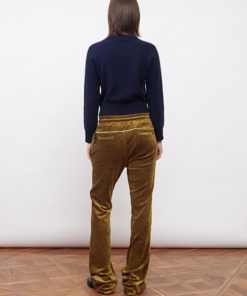 パンツ KIJUN Velor Track Pants Navy L Cotton Velour Track Pant - Rich Navy – Blue Illusion